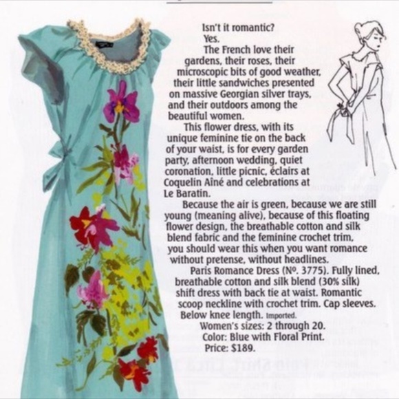J.PETERMAN PARIS ROMANTIC SILK BLEND FLORAL DRESS - Picture 4 of 11